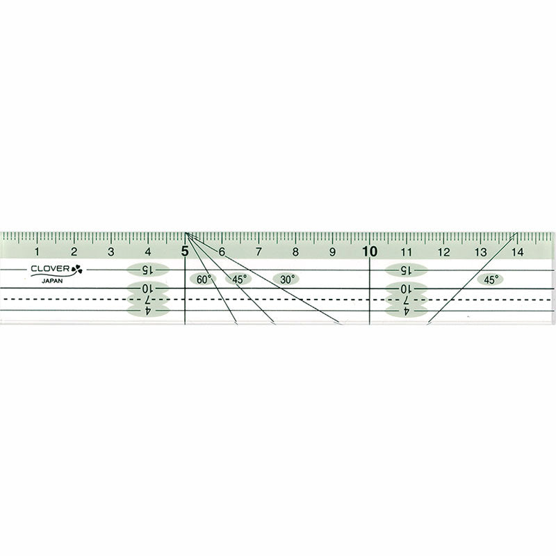 15cm/6 Clover Mini Ruler (Tax Excl.) - Studio Quilt