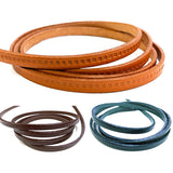 Joint, Embossing Tanned Real Leather Tape, 5mm width ( NKT-5B ), Price per 0.1m, Minimum order is 0.3m~