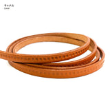 Joint, Embossing Tanned Real Leather Tape, 5mm width ( NKT-5B ), Price per 0.1m, Minimum order is 0.3m~