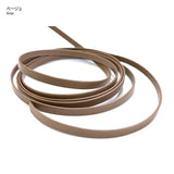 Real Leather Flat Cord, 4mm width, Price per 0.1m, Minimum order is 0.3m~