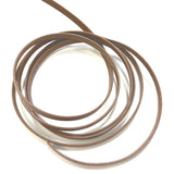 Real Leather Flat Cord, 4mm width, Price per 0.1m, Minimum order is 0.3m~