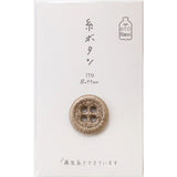 KAWAGUCHI, Thread Button, 18mm Large, 1piece ( 15-409, 15-410, 15-411, 15-412, 15-413, 15-414, 15-415, 15-416 )