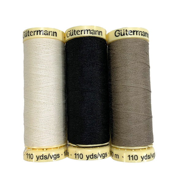 macchina, 3 Colors Gutermann Thread Set for 