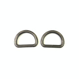 D-shaped Buckle, 2.5cm, Antique Gold (2 pcs / set)