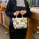 Insulated Bag and Pouch made from White Bread Print