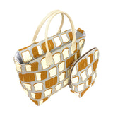 Insulated Bag and Pouch made from White Bread Print