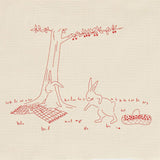 COSMO, Printed Cloth for Enjoying Embroidery, Aki Takanashi, Picnic of Rabbits