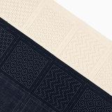 [ RENEWAL ] COSMO, Sashiko, hidamari, Pre-Printed Fabric for 4 Coasters, Hitomezashi (one stitch)