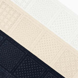 [ RENEWAL ] COSMO, Sashiko, hidamari, Pre-Printed Fabric for 4 Coasters, Hitomezashi (one stitch)