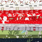 12 Christmas Fabric Set