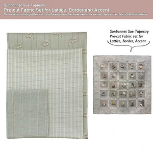 Fabric Set for Lattice & Border and Accent in "Sunbonnet Sue Tapestry"