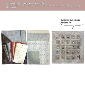 All Fabric Set for "Sunbonnet Sue Tapestry"