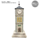 3D Clock Tower (without instruction and pattern) in "Sutekini (Fantastic) Handmade, July, 2023 issue" - Monthly Quilt, Let's Build A Town with Houses