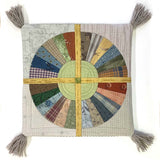 Grandma's Fan Cushion（without instruction）in "Your First Patchwork, Yoko Saito's Traditional Patterns"