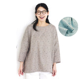 Loose Blouse with Drop Shoulder (without instruction and pattern) in "Sutekini (Fantastic) Handmade, January 2025 issue"