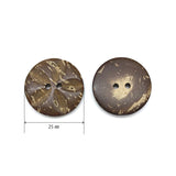 INAZUMA, Coconut Button, Flower, Large size, 2 Holes