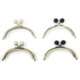 [ Special Price / SALE ] Metal Clasp with Round Jump Rings, about 9.5×4cm, Sew-on type