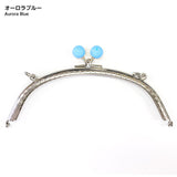[ Special Price / SALE ] Metal clasp with Round Jump Rings, about 15.5 x 6cm, Sew-on type