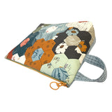 Big Hexagon Pouch with English Paper Piecing, USA Print Fabric