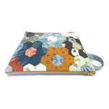 Big Hexagon Pouch with English Paper Piecing, USA Print Fabric