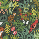 web20240321-03, Cotton linen canvas, Linen (20%), Jungle Green (with Free English instruction), Price per 0.1m, Minimum order is 0.1m~ | Fabric