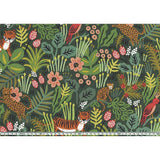 web20240321-03, Cotton linen canvas, Linen (20%), Jungle Green (with Free English instruction), Price per 0.1m, Minimum order is 0.1m~ | Fabric