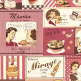 web20240620-02, YUWA Reprint, Making Dessert, Price per 0.1m, Minimum order is 0.1m~ | Fabric