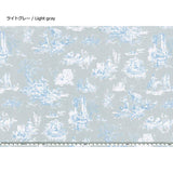 web20240710-03, Antique-style Line Drawing Landscape Fabric, Price per 0.1m, Minimum order is 0.1m~ | Fabric