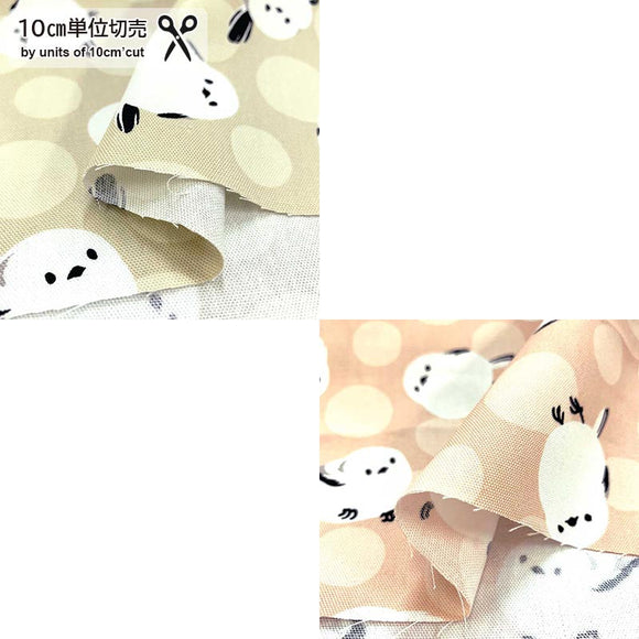 web20240801-01, Oxford fabric, Polka Dots and Long-tailed Tit, Price per 0.1m, Minimum order is 0.1m~ | Fabric