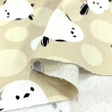 web20240801-01, Oxford fabric, Polka Dots and Long-tailed Tit, Price per 0.1m, Minimum order is 0.1m~ | Fabric