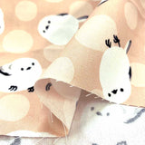 web20240801-01, Oxford fabric, Polka Dots and Long-tailed Tit, Price per 0.1m, Minimum order is 0.1m~ | Fabric