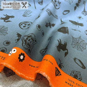 web20240808-02, USA Cotton, moda, Halloween, Price per 0.1m, Minimum order is 0.1m~ | Fabric