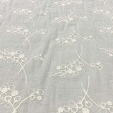 [ 20%OFF / SALE / Made in KANAZAWA ] web20241031-05, Embroidery Lace Fabric, Tree Nut Motif, Price per 0.1m, Minimum order is 0.1m~ | Fabric