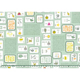 web20241128-01, moda USA Cotton, Alphabet Card, Shine, Price per 0.1m, Minimum order is 0.1m~ | Fabric