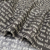 web20241220-03, moda USA Cotton, Bloom & Grow Phrases, Price per 0.1m, Minimum order is 0.1m~ | Fabric