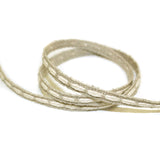 Linen-Cotton tape with thick stitch line, 0.6cm width, Price per 0.1m