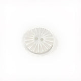 Shell-style Button, Daisy | miscellaneous goods, patchwork quilt, Yoko Saito, white, 18mm