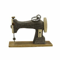 Zipper Pull Charm, Antique Sewing Machine (CC2048)