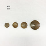Wood Button, Wheel,  Small size