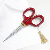 [ Cohana / Order product ] Small Scissors with Lacquered Handles ( Shunuri ) ( 45-140 )