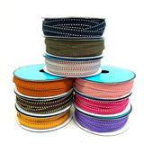Ribbon Tape with Dotted Lines, 1cm width, Price per 0.1m