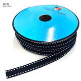 Ribbon Tape with Dotted Lines, 1cm width, Price per 0.1m