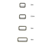 Rectangle Buckle, 2.5cm (2 pcs / set)