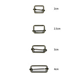 Rectangle Buckle with Slider Bar, 2cm (1pc)