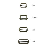 Rectangle Buckle with Slider Bar, 3cm (1pc)