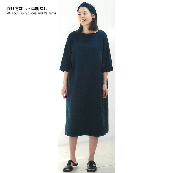 Work A, Double Gauze One Piece Dress and Headband (without instruction and pattern) in Sutekini (Fantastic) handmade, June 2021 issue