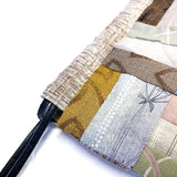 Roman Stripe Drawstring Pouch (without instruction and pattern) in "Your First Patchwork, Yoko Saito's Traditional Patterns"