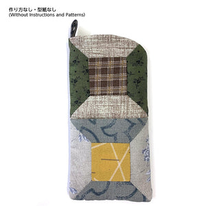 Beginner's Monthly Quilt, Applied Work, Spool Glasses Case (without instruction and pattern)in "Sutekini (Fantastic) Handmade, May, 2022 issue"
