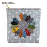 Dresden Plate Pouch (without instruction and pattern) in "Your First Patchwork, Yoko Saito's Traditional Patterns"
