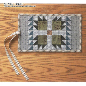 Bear Tracks Crochet Case (without instruction and pattern) in "Your First Patchwork, Yoko Saito's Traditional Patterns"